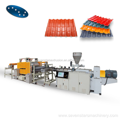 High Performance PVC corrugated Anti-Aging roof tile extruder production machine line